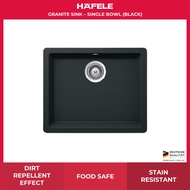 Hafele Granite Sink - Single Bowl (BLACK) (570.35.330)
