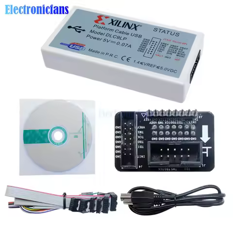 For Xilinx Platform Cable USB FPGA CPLD JTAG SPI Download Debugger Programmer with USB Type-B Cable 