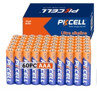 PKCELL AAA LR03 Batteries, 1.5V Triple A Alkaline Battery AAA Batteries 60 Pack for Keyboards Clocks