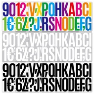 5 Inch Letter Number Stickers Large Size Family Birthday Party Decoration Car Letter Box Wall Sticke