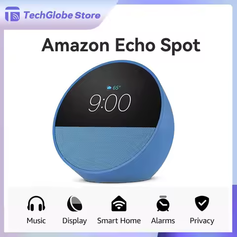 Original Amazon Alexa Echo Spot Mini Wifi Home Alarm Clock Voice Control Speakers Vibrant Sound Smar