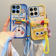 Casing Honor X5b Casing Honor X5b Plus Casing Compatible with Doraemon Spongebob Three-dimensional F