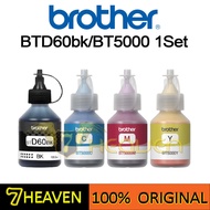 Brother Original BTD60BK + BT5000 Combo Set (BCMY) Refill Ink Bottle Brother Printer T310 T510w T810