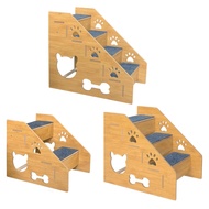 [tenlzsp0bc] Pet Dog Stairs Ladder, Dog Climbing Ladder, Steps, Pet House, High Bed