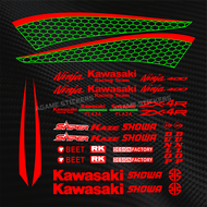 {DKJHGFED} Motorcycle stickers kawasaki Ninja400 ZX4R ZX25R EX400 whole vehicle waterproof reflectiv