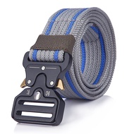 Tactical Outdoor Belt Men's Cobra Stripe Customizable Imitation Nylon Canvas Belt