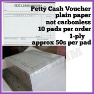 ✰ ۞ ↑ ▦ Petty Cash Voucher Carbonless Carbonized or Plain