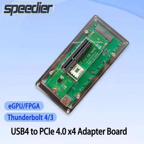 USB4 To PCIe Compatible with Thunderbolt 4/3 ASM2464PD 40Gbps connect eGPU/FPGA/Computing Power Card