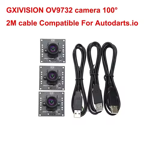 GXIVISION 3PCS OV9732/IMX179/OV2735 100 Degree 30fps 2M Cable Camera Module Compatible For DIY Autod