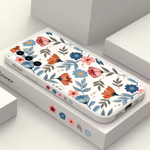 Blue Garden Phone Case For Huawei P40 P50 P30 P20 Pro Lite Nova 5t Y7A Mate 40 30 20 Pro Lite Liquid