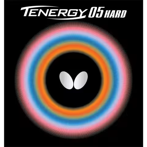 Tenergy 05 Hard 1.9 Red Table Tennis Rubber for Fast Attack High Spin Black and Red Color Durable an