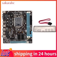 Desktop Motherboard  3 SATA2.0 LGA 1155 M.2 NVME NGFF Mining Mainboard H61 with 100M NIC for Home