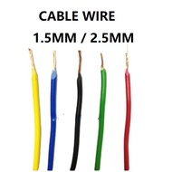 [METER] 1.5MM/2.5MM SIRIM Cable Wire (Random Colour & Random Brand)