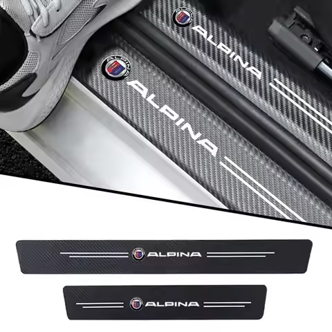 Car Door Threshold Sill Protective Stickers for Alpina B3 B4 B5 B6 B7 C2 D3 D4 D5 Xd3 Xd4 Trunk Bump