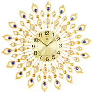 Home and Garden - Đồng Hồ Treo Tường Peacock Feather (d1)