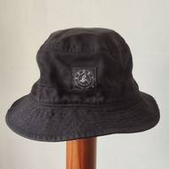 法國French sport b. by agnes b 帆布漁夫帽 休閒遮陽帽 canvas bucket hat cap 黑色 工裝 街頭 fedora網美