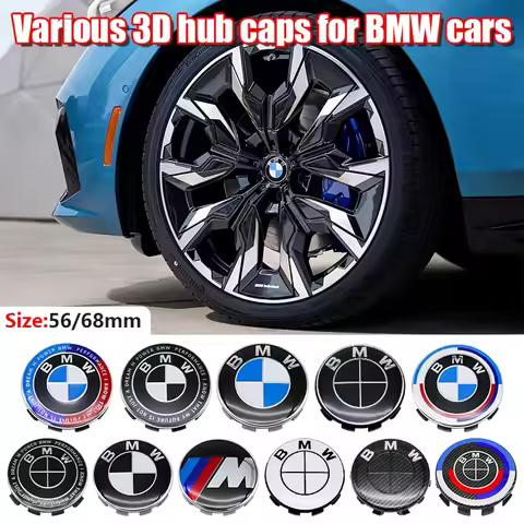 4Pcs/Set 56MM/68MM Car Styling Wheel Center Cap Hub Covers Badge Accessories For BMW M X5E70 E30 X3G