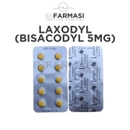 Laxodyl Bisacodyl 5mg Tablet 10's (Strip) - Ubat Sembelit Biji Dewasa