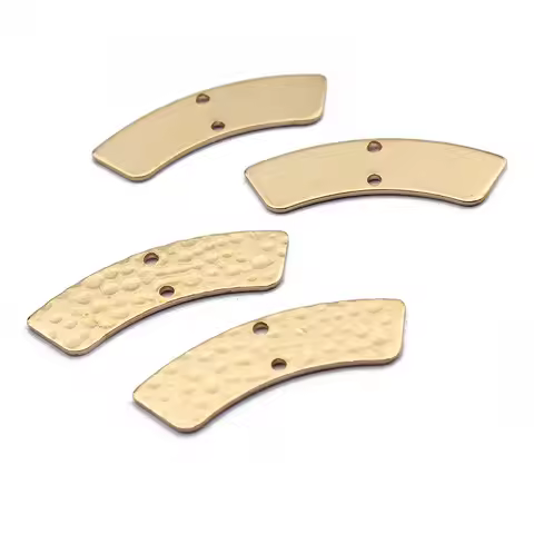 20pcs Hammered Brass 28x8mm Bridge Arch Charms Connector For Hanging Earrings Jewelry Findings Makin