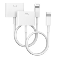 Lightning to 30 Pin Adapter, Apple MFi Certified 2 Pack 8 Pin Male to 30 Pin Female Connector Conver