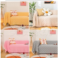 Nordic solid color sofa cover cloth wind sand hair towel sim北欧纯色沙发盖布风沙发巾简约沙发套罩沙发布全盖通用沙发毯6.27