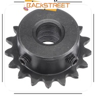BACKSTREET Roller Sprockets, C45 Carbon Steel 25 Chain 17 Tooth Gear, Durable Black Oxide Single Str