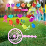 [T&O-t] 1 Set Toddlers Bathing Shower Gifts Kawaii Simulation Rubber Goldfish Baby Bath Water Play G