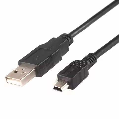 10pcs/lot 0.5M 1.0M 1.5M 2.0M Length USB 2.0 A Male to Male 5 Pin Mini USB Cable Data Charging Cable