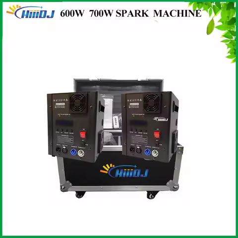 700W 600W Cold Spark Machine Flightcase DMX Effect Machine Stage Equipment Showing Machine for Weddi