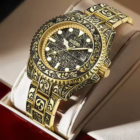 ONOLA Retro Luxury Men Watch Business Night Light Calendar Waterproof Watch Men Relogio Masculino