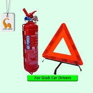 1Kg Fire Extinguisher SRI Sirim Puspakom Ready And Reflective Safety Triangle For Road Sign Warning 