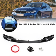 Areyourshop ลิปสปอยเลอร์กันชนหน้ารถยนต์เหมาะสำหรับ BMW F30 2012-2018 3 Series M Sport คาร์บอนไฟเบอร์