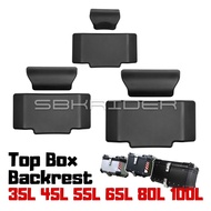 Motorcycle Top Box Backrest Pad Heavy Duty Cushion for 35L 45L 55L 65L 80L 100L Top Box Comfortable 
