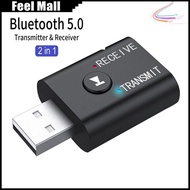 Wireless Bluetooth 5.0 Audio Receiver and Transmitter 2 IN 1 Aux USB 3.5 MM for TV Spaker Car Kit...
