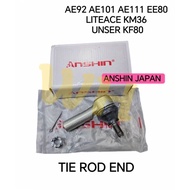 (ANSHIN JAPAN) TIE ROD END (SET) TOYOTA COROLLA AE92 AE101 AE111 EE80 / LITEACE KM36 / UNSER KF80