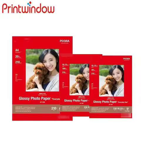 Original New GP-508 Glossy Photo Paper For Canon A4 A6 6 Inches Inkjet Printers High Quality