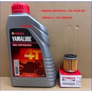 YAMAHA MOTOR OIL  20W50 1L+ OIL FILTER SET 1S7-E3440-00