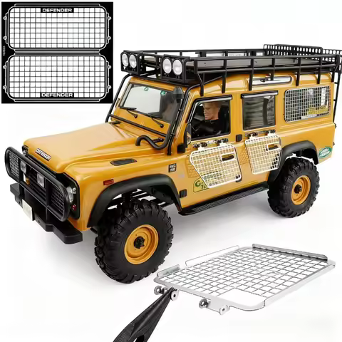 RC Car Folding Window Net Folding Protective Net Side Window Net for 1/10 RC Crawler Car FMS FCX10 C