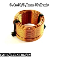 Coil inductor Coil crossover 0.5mh 500uh wire 0.8mm hellenic