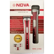 NOVA 3780 MESIN CUKUR MISAI & JANGGUT NOVA RECHARGEABLE BEARD TRIMMER NHC0-3780