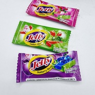 48 ชิ้น หมากฝรั่งรสผลไม้ ตรา jelly รสแตงโม บูลเบิร์รี่ ลินจี่