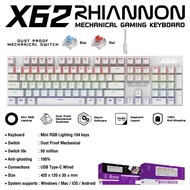 คีย์บอร์ด Nubwo X62 Keyboard Gaming คีย์บอร์ดเกมมิ่ง คีย์บอร์ดแมคคานิคอล Blue Switch ประกันศูนย์ไทย