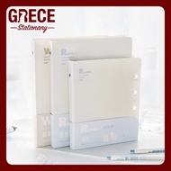 RosyPosy Writer series Cream colored binder with refill and divider a5 b5 school supplies stationery