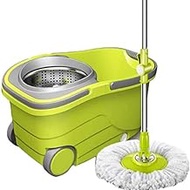 Spin Mop Bucket Stainless Steel 360 Spinning Mop Bucket Floor Cleaning Decoration