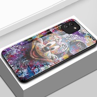 Case For Samsung A03 A02s A03s M02s F02s A02 M02 Shockproof Glass Shell Lion Mouse Phone