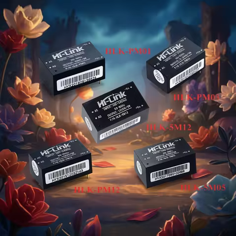 HLK-PM01 PM03 PM12 5M05 5M09 10M05 10M12 5M12 ACDC 220V to 5V/3.3V/12V Mini Power Supply Module Inte
