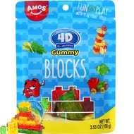 Amos 4D 72GR Gummy Candy Blocks / Soft jelly Candy / 4D Candy