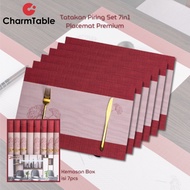 7-piece Waterproof Placemat Set - Luxury Aesthetic Dining Table Mat 7X-X08