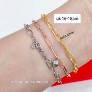 925 Silver Gold Plated Adult Bracelet