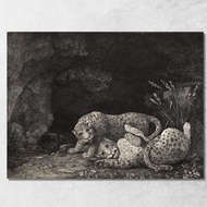 Tygers At Play 1780 George Stubbs gst51 Canvas Print